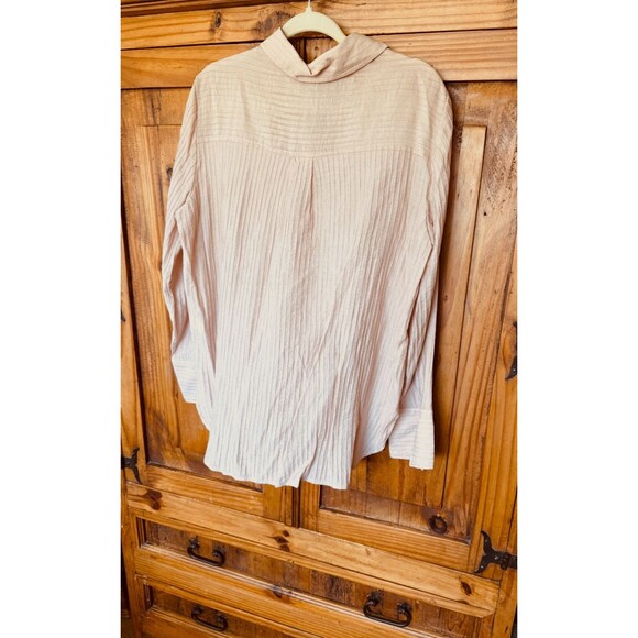 NWT Max Studio London Blush Rayon Blend Blouse Size XL - Picture 2 of 4